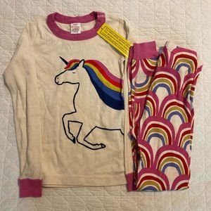 Hanna Andersson Long Sleeve Unicorn Rainbow Pajamas - NWT Size 130